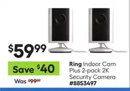 Lowe's Indoor Cam Plus 2-pack 2K Security Camera offer