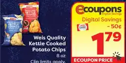 Weis Markets Weis Quality Kettle Cooked Potato Chips offer