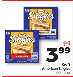 Weis Markets Kraft American Singles offer