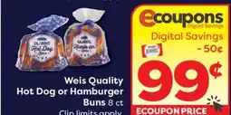 Weis Markets Weis Quality Hot Dog or Hamburger Buns offer