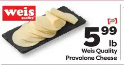 Weis Markets Weis Quality Provolone Cheese offer