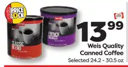 Weis Markets Weis Quality Canned Coffee offer