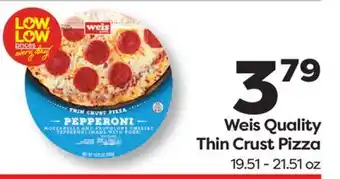 Weis Markets Weis Quality Thin Crust Pizza offer