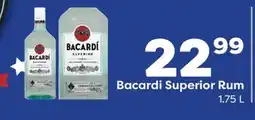 Weis Markets Bacardi Superior Rum offer
