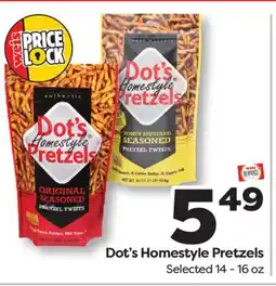Weis Markets Dot's Homestyle Pretzels offer