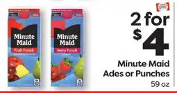 Weis Markets Minute Maid Ades or Punches offer