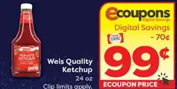 Weis Markets Weis Quality Ketchup offer