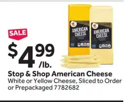 Stop&Shop Stop & Shop American Cheese offer