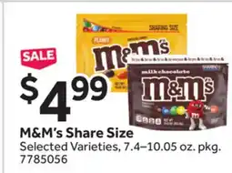 Stop&Shop M&M's Share Size offer