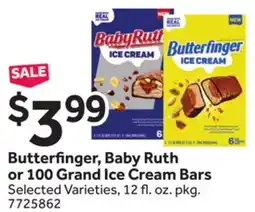 Stop&Shop Butterfinger, Baby Ruth or 100 Grand Ice Cream Bars offer