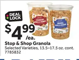 Stop&Shop Stop & Shop Granola offer