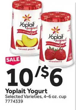 Stop&Shop Yoplait Yogurt offer