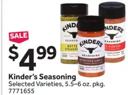 Stop&Shop Kinder's Seasoning offer