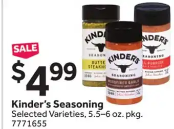 Stop&Shop Kinder's Seasoning offer