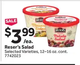 Stop&Shop Reser's Salad offer