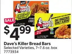 Stop&Shop Dave's Killer Bread Bars offer