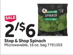 Stop&Shop Stop & Shop Spinach offer