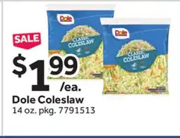 Stop&Shop Dole Coleslaw offer