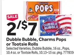 Stop&Shop Dubble Bubble, Charms Pops or Tootsie Rolls offer