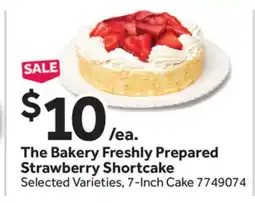 Stop&Shop The Bakery Freshly Prepared Strawberry Shortcake offer