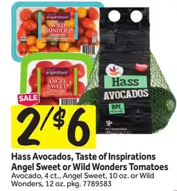 Stop&Shop Hass Avocados, Taste of Inspirations Angel Sweet or Wild Wonders Tomatoes offer