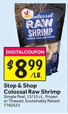 Stop&Shop Stop & Shop Colossal Raw Shrimp offer