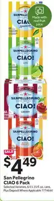 Stop&Shop San Pellegrino CIAO offer