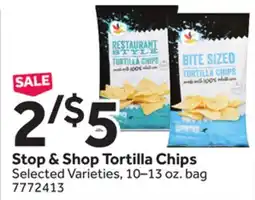 Stop&Shop Stop & Shop Tortilla Chips offer