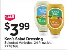 Stop&Shop Ken's Salad Dressing offer