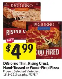 Stop&Shop DiGiorno Thin, Rising Crust, Hand-Tossed or Wood-Fired Pizza offer