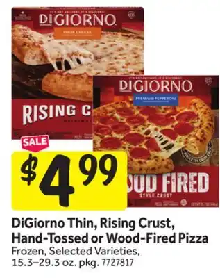 Stop&Shop DiGiorno Thin, Rising Crust, Hand-Tossed or Wood-Fired Pizza offer