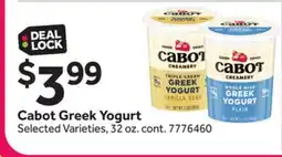 Stop&Shop Cabot Greek Yogurt offer