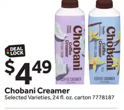 Stop&Shop Chobani Creamer offer