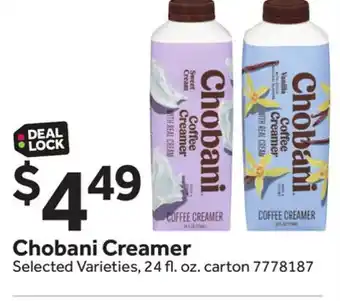 Stop&Shop Chobani Creamer offer