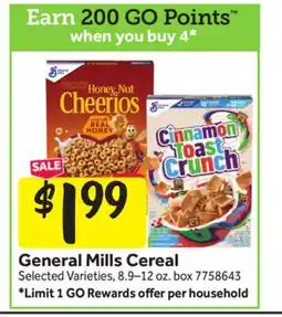 Stop&Shop General Mills Cereal offer