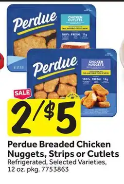 Stop&Shop Perdue Breaded Chicken Nuggets, Strips or Cutlets offer