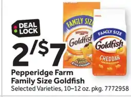 Stop&Shop Pepperidge Farm Family Size Goldfish offer