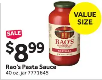 Stop&Shop Rao's Pasta Sauce offer
