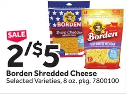 Stop&Shop Borden Shredded Cheese offer