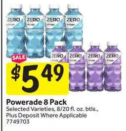 Stop&Shop Powerade offer