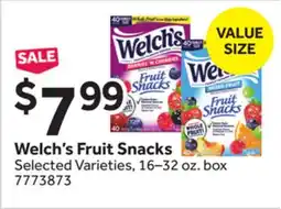 Stop&Shop Welch's Fruit Snacks offer
