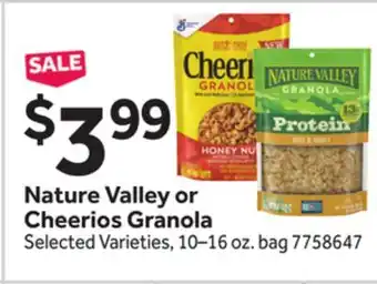 Stop&Shop Nature Valley or Cheerios Granola offer