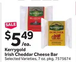 Stop&Shop Kerrygold Irish Cheddar Cheese Bar offer
