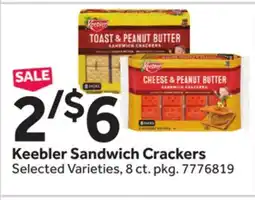 Stop&Shop Keebler Sandwich Crackers offer