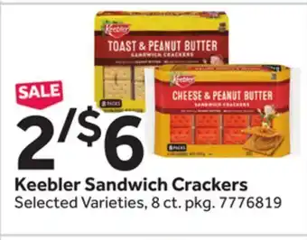 Stop&Shop Keebler Sandwich Crackers offer