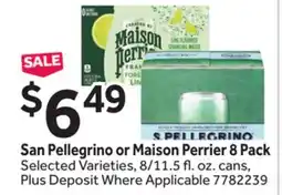 Stop&Shop San Pellegrino or Maison Perrier offer