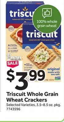Stop&Shop Triscuit Whole Grain Wheat Crackers offer