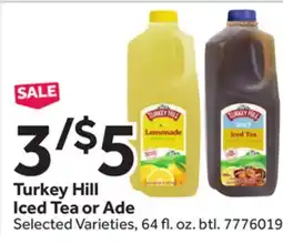 Stop&Shop Turkey Hill Iced Tea or Ade offer