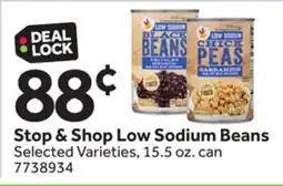 Stop&Shop Stop & Shop Low Sodium Beans offer
