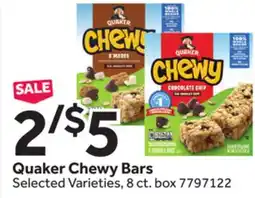 Stop&Shop Quaker Chewy Bars offer